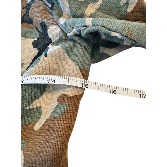 Free People Camo Military Jacket Button Up Cotton Blend Fitted Casual Coat Sz 0 - Picture 6 of 10